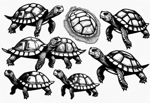 Slow tortoise tattoo idea