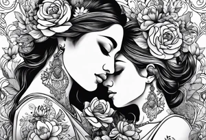 Matching tatoo mother and daughter
Mother was born on 1976, daughter in 2000
They like Flowers, aestic things, beautiful things tattoo idea