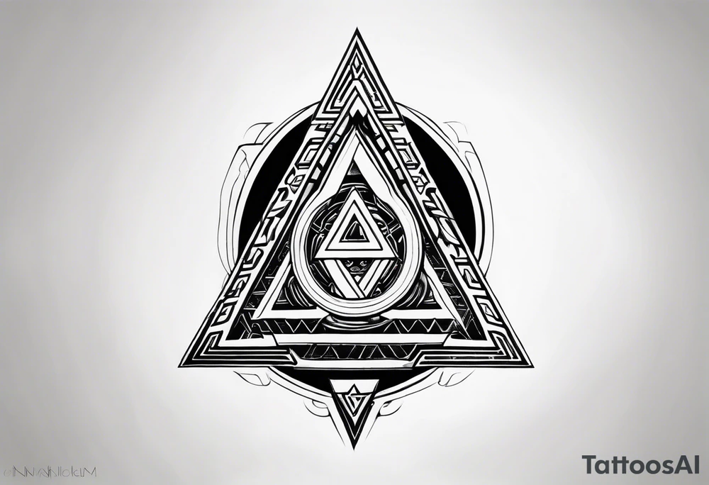 Valhalla valknut shield tattoo idea