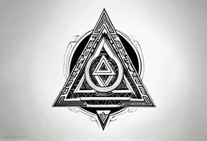 Valhalla valknut shield tattoo idea