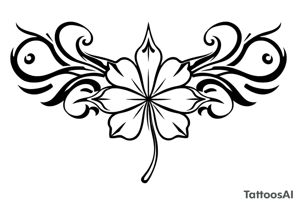 4-leaf clover tattoo idea