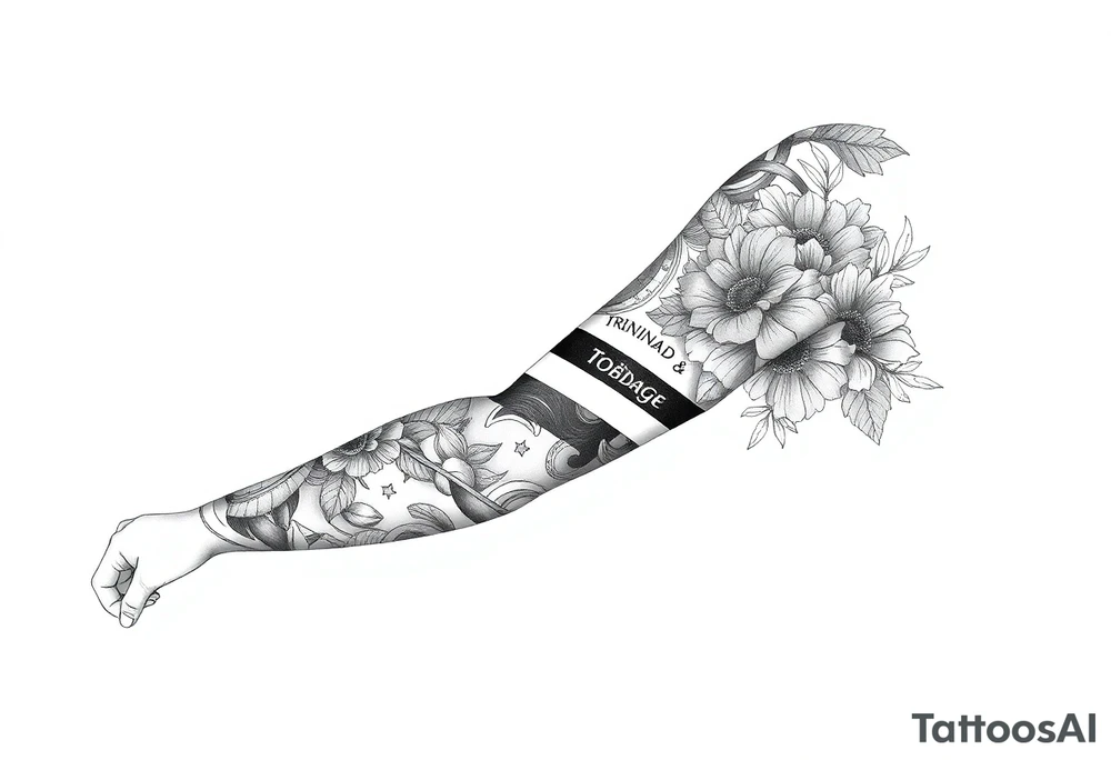 Trinidad and Tobago theme tattoo idea