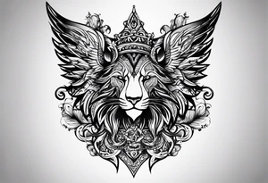 only letters "MRBG" tattoo idea