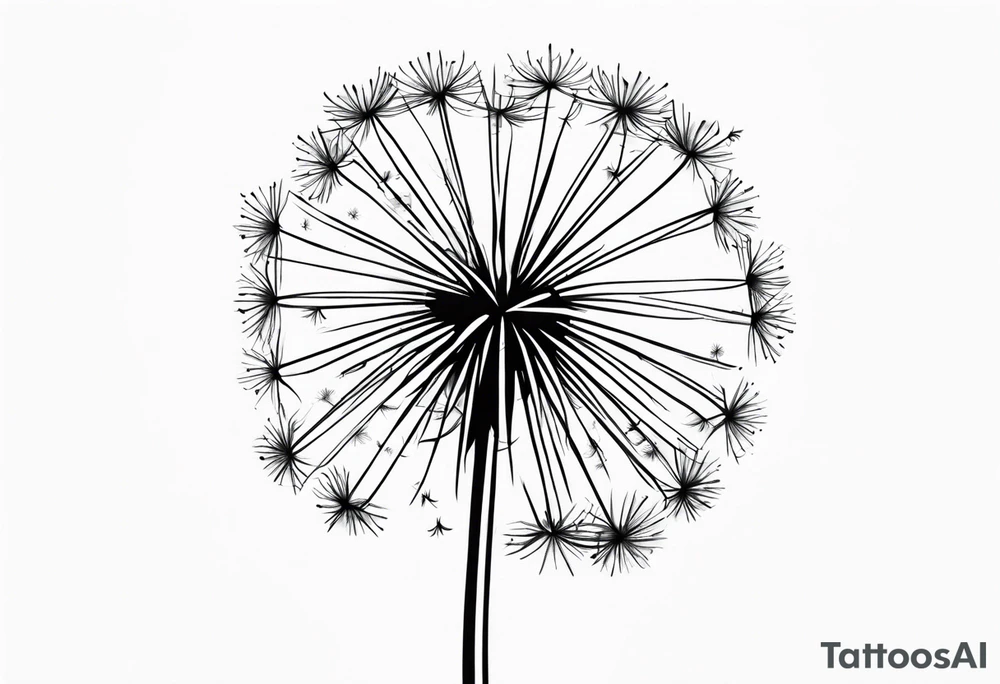 Dandelion "believe or blow it" tattoo idea