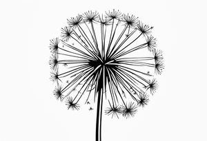 Dandelion "believe or blow it" tattoo idea