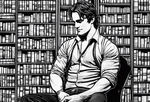 Mr. Darcy, Library, book stacks tattoo idea