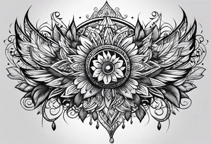 Ek omkaar design for a tatoo on chest tattoo idea