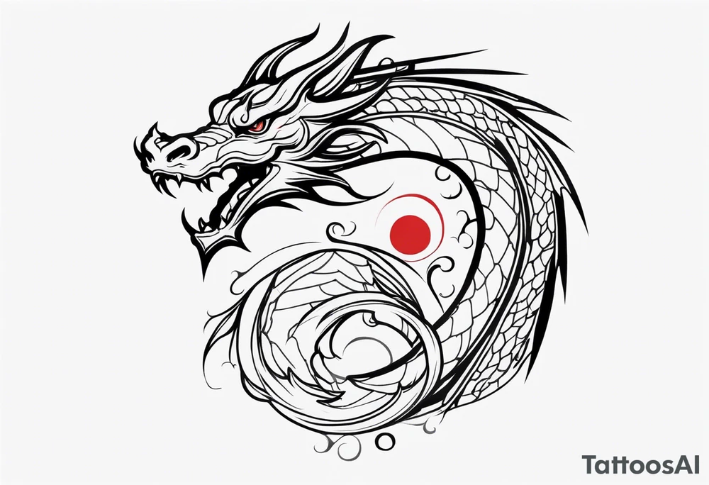 dragon tattoo idea