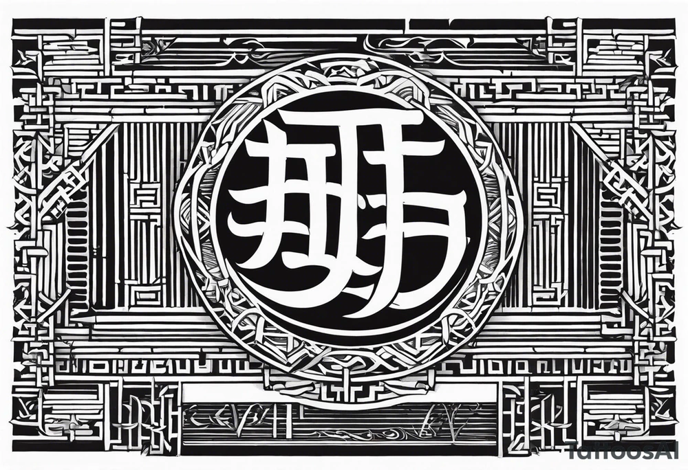 Font, bamboo, Japanese American letters tattoo idea