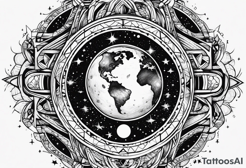 The word Universe tattoo idea