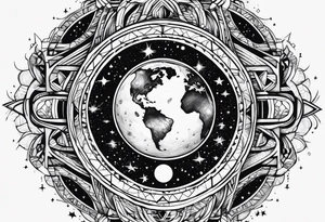 The word Universe tattoo idea