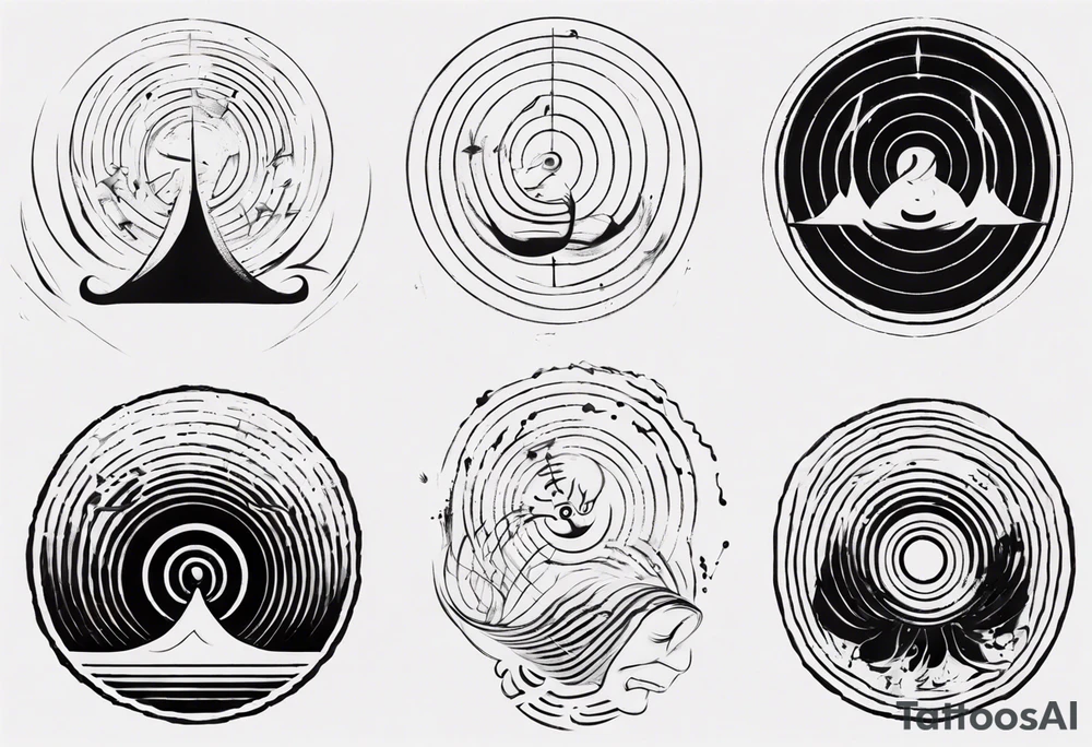 God, soundwaves, music tattoo idea