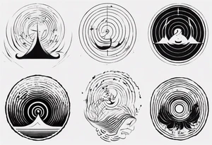 God, soundwaves, music tattoo idea