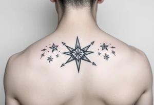 stars with god tattoo idea