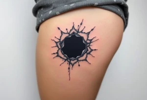 black hole tattoo idea