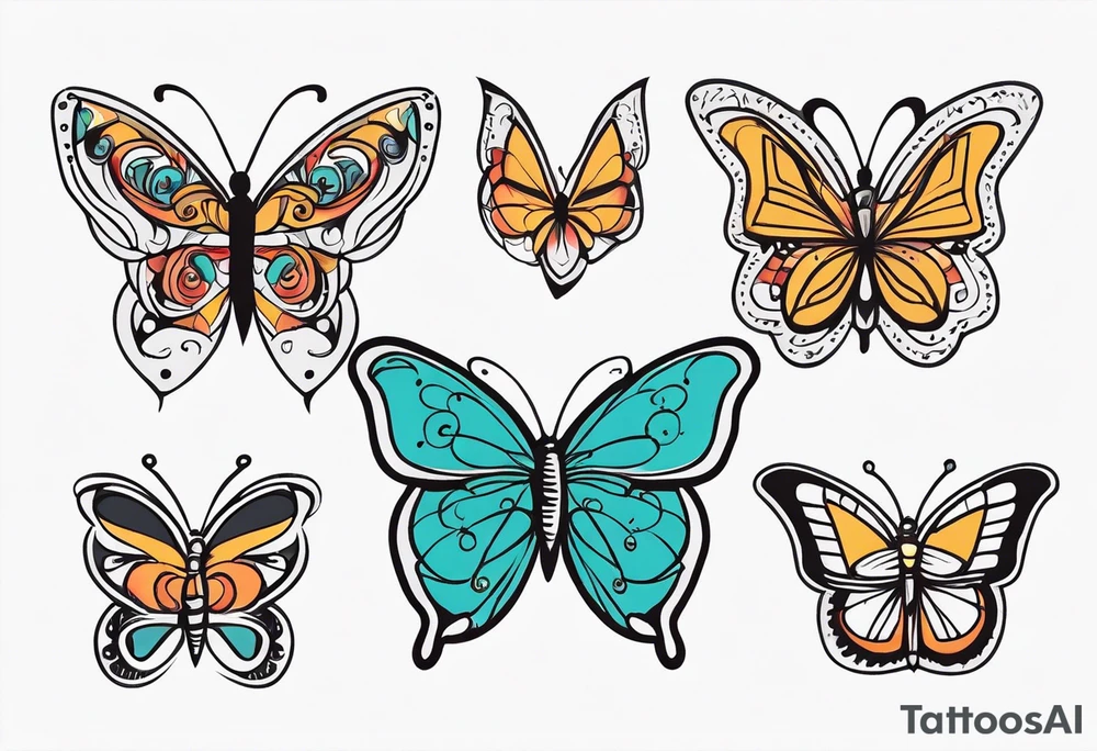 butterflies, quotes tattoo idea