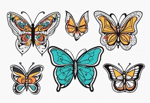 butterflies, quotes tattoo idea