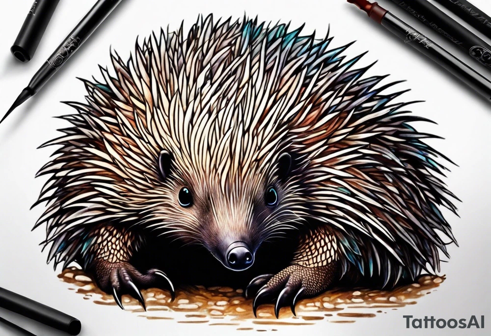 echidna tattoo idea