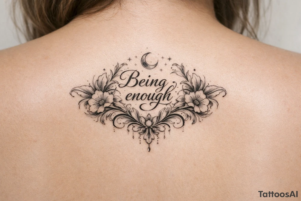 Being enough tattoo idea