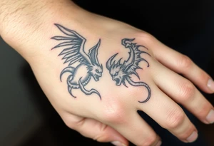 Battle for soul
inner demons
Internal conflict 
Angels vs demons
Good vs evil tattoo idea