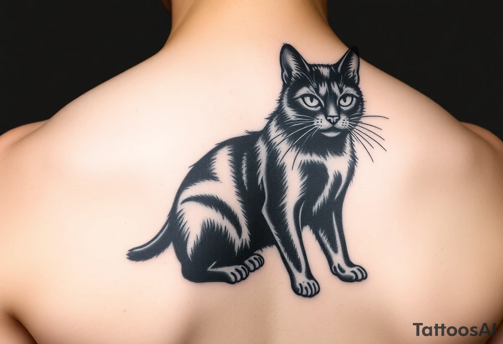 Black Cat tattoo idea