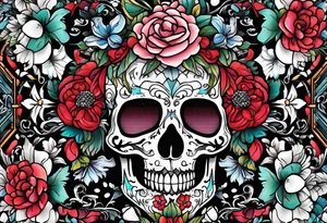 Cross stitch tattoo idea