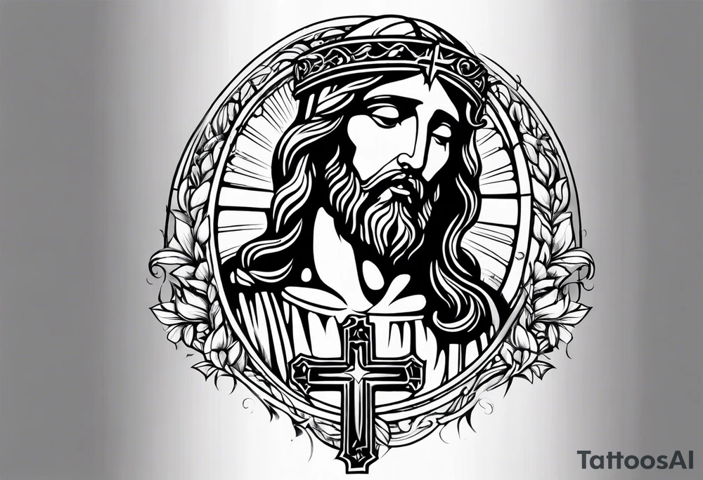 Jesus cross tattoo idea