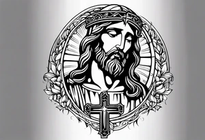 Jesus cross tattoo idea