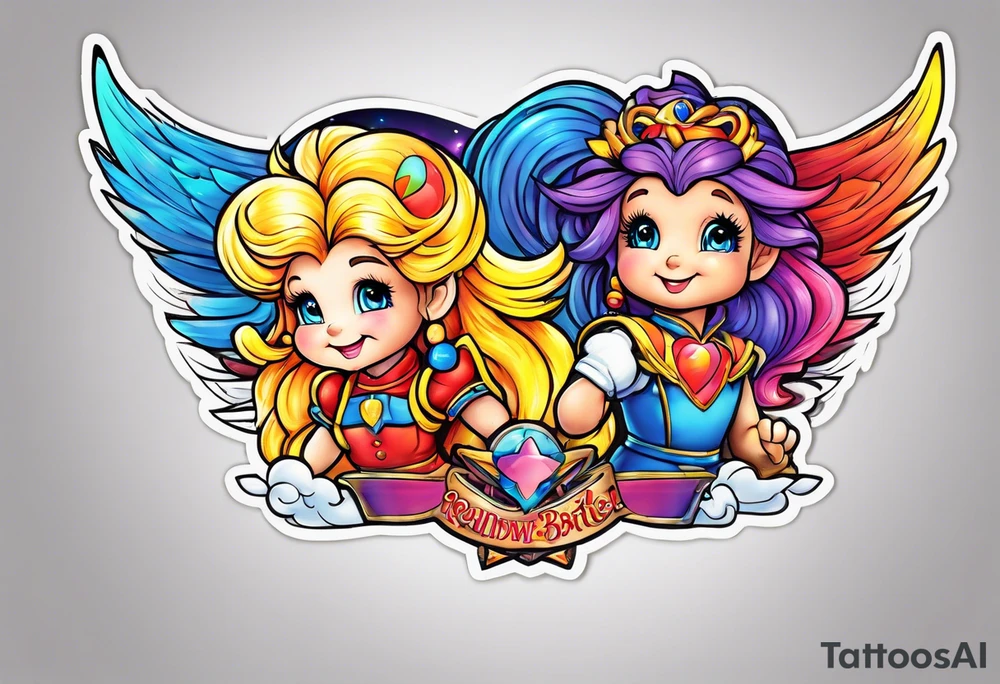 Rainbow brite tattoo idea