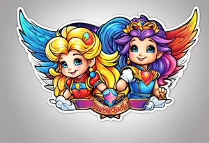 Rainbow brite tattoo idea