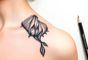 a big piece,The sign of the aquarian version human man almost resembling a god, with a large beard, with a jar on his shoulder with water coming out of it tattoo idea