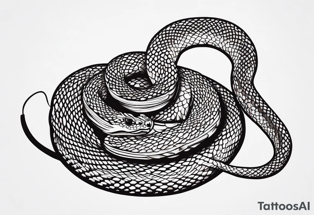 Rattle snake tattoo idea
