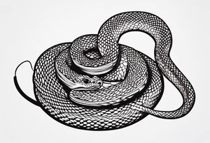 Rattle snake tattoo idea