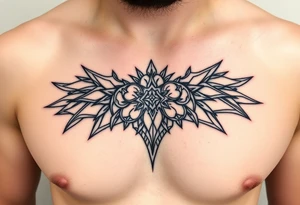 linear tattoo idea