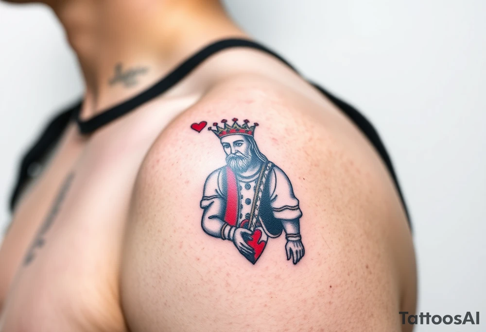 king of hearts tattoo idea
