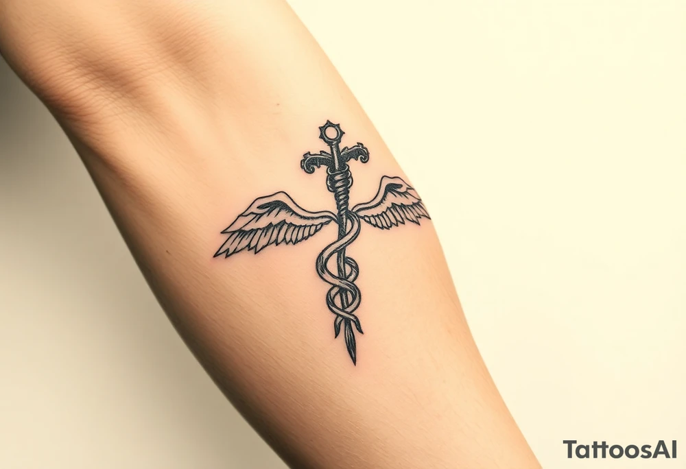 Antique medical tattoo idea