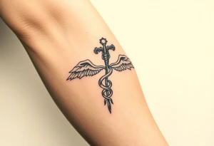 Antique medical tattoo idea