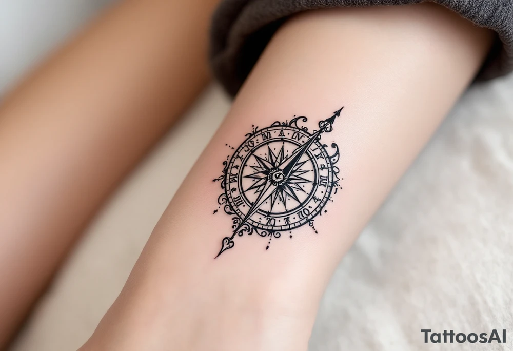 Compass tattoo idea