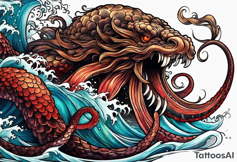 Kraken, up close, tattoo idea