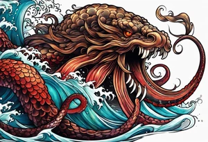 Kraken, up close, tattoo idea