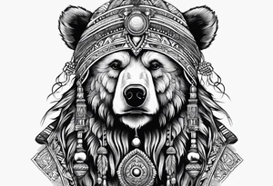 Bear Magi Medicine Man tattoo idea