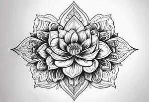 spine tattoo flower tattoo idea