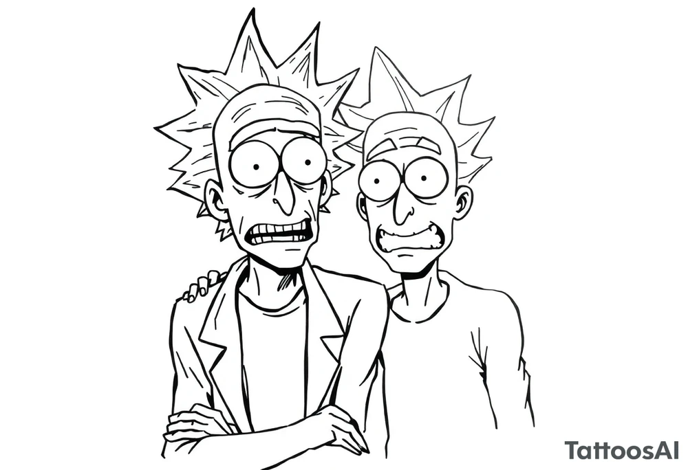 rick et morty tattoo idea