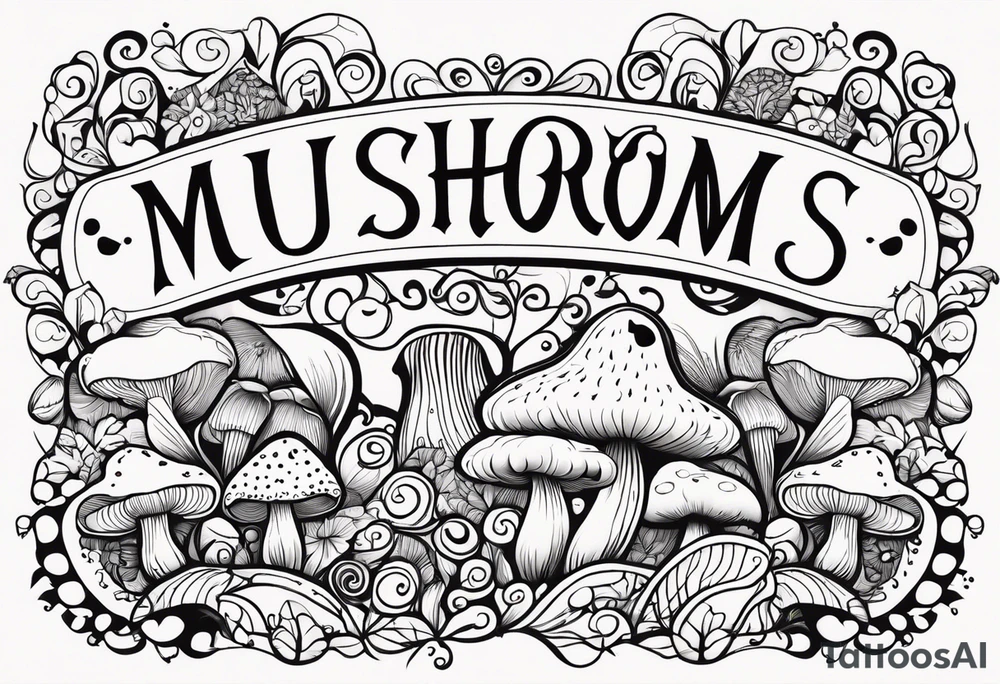 "Graceful Mushrooms" tattoo idea