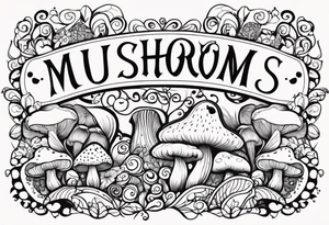"Graceful Mushrooms" tattoo idea