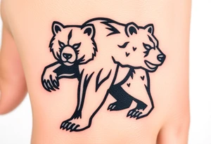 University of Northern Colorado bear mascot full standing bear tattoo idea