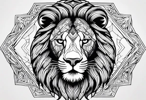Sad leo tattoo idea