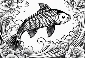 a koi fish tattoo idea