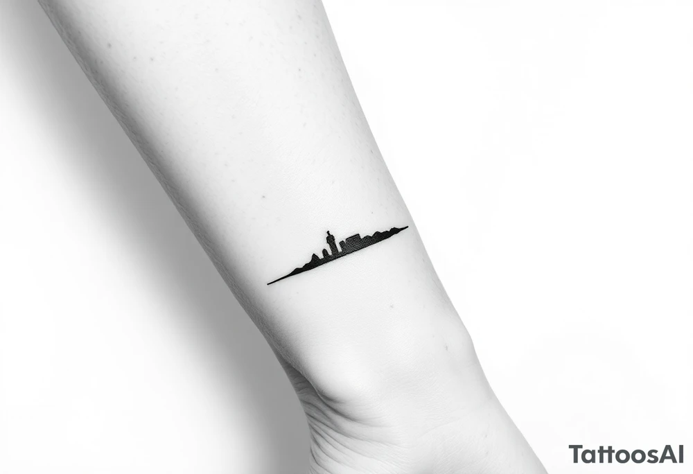 Silhouette armband tattoo idea