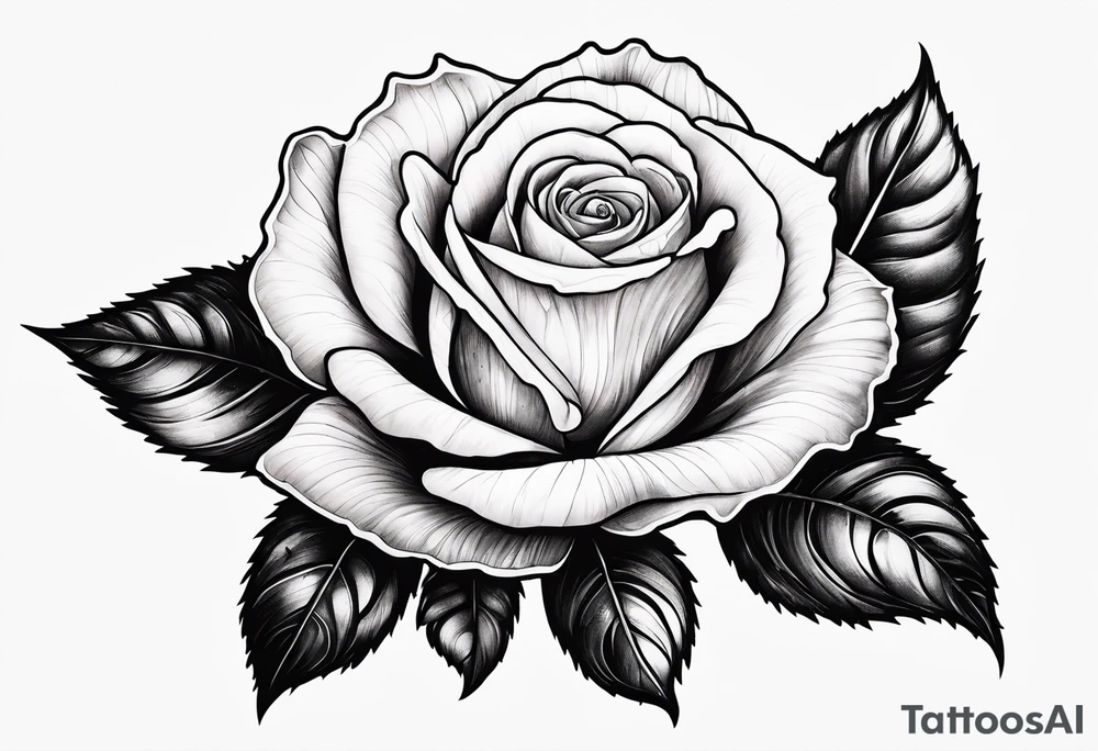 White rose with blood tattoo idea